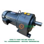 Motor giảm tốc GH32-750-40 có công suất 1HP (750W) 0,75kW và tỉ số truyền 1/40 kiểu lắp: Chân đế, điện áp: 3 Pha 220/380VAC